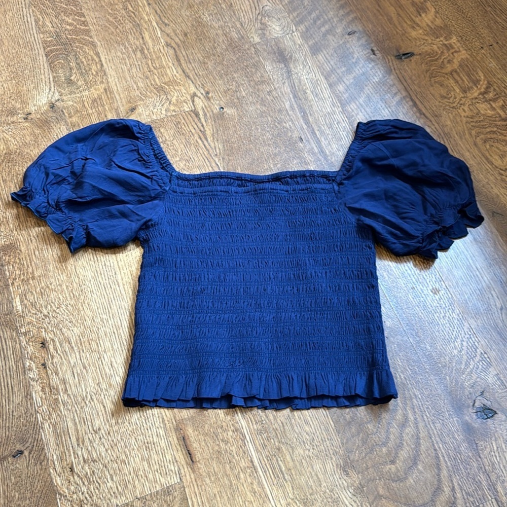 Katie J NYC Girls Juniors Tops Blue Size Medium
